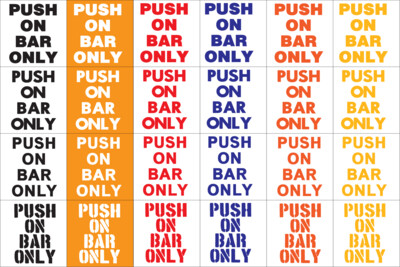 Speeder Push on Bar Only Vinyl Sticker