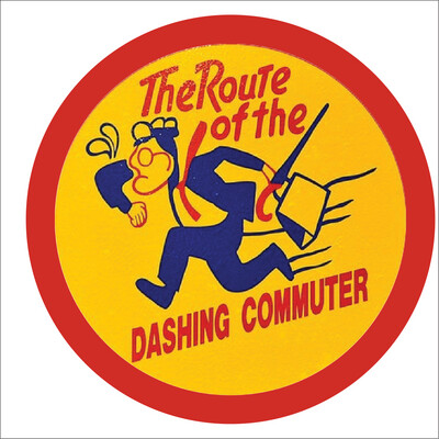 Long Island Railroad Dashing Dan Round Logo Vinyl