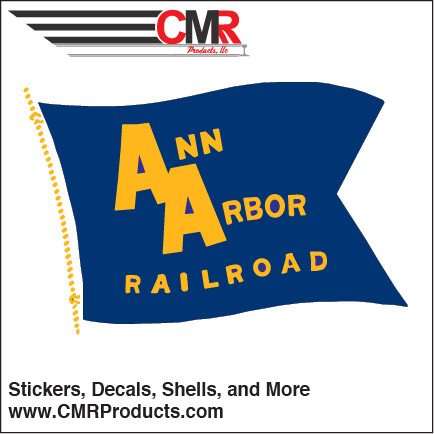 Ann Arbor Blue Flag Vinyl, Vinyl Size: 4in x 2.6in Sticker