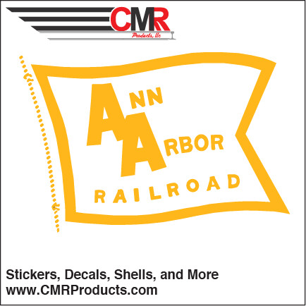 Ann Arbor Yellow Flag Vinyl, Vinyl Size: 4in x 2.6in Sticker