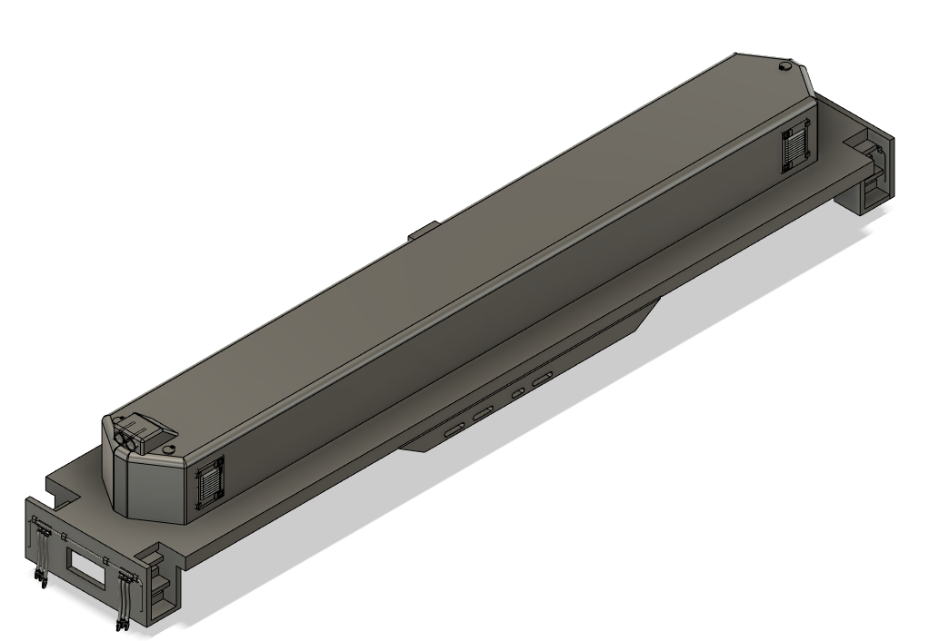 N Scale Santa Fe GP7 Slug and Frame Locomotive Shell