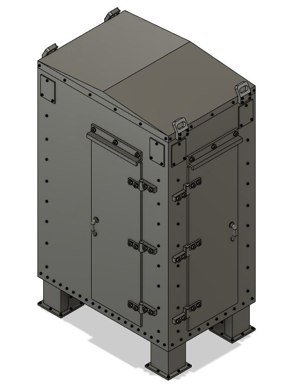 HO Scale Scenery Parts - Electrical Cabinet 72in x 48in