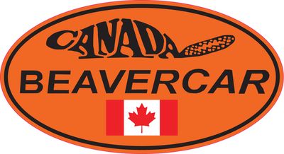 Beavercar Oval Logo Orange Wide Vinyl