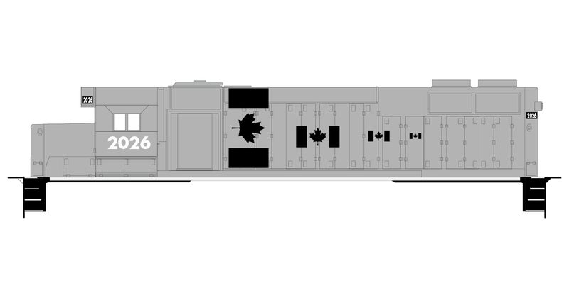 Various-Sized Flags - Canadian Flag Subdued Decals