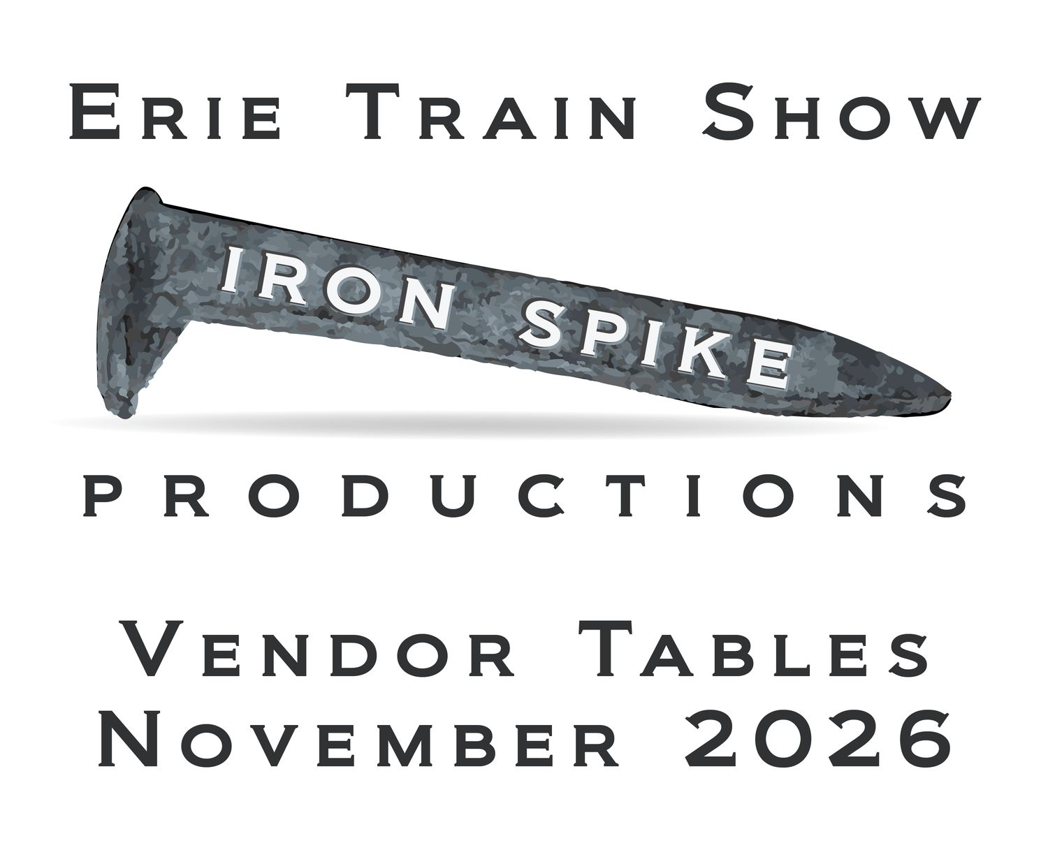 Erie Train Show - 8ft Table - November 2026