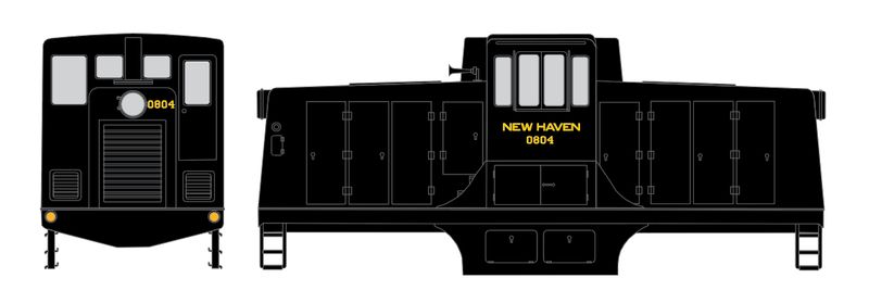 New Haven GE 44-ton Switcher Decals
