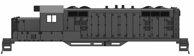 N Scale EMD ATSF GP7u Non-Dyno Locomotive Shell