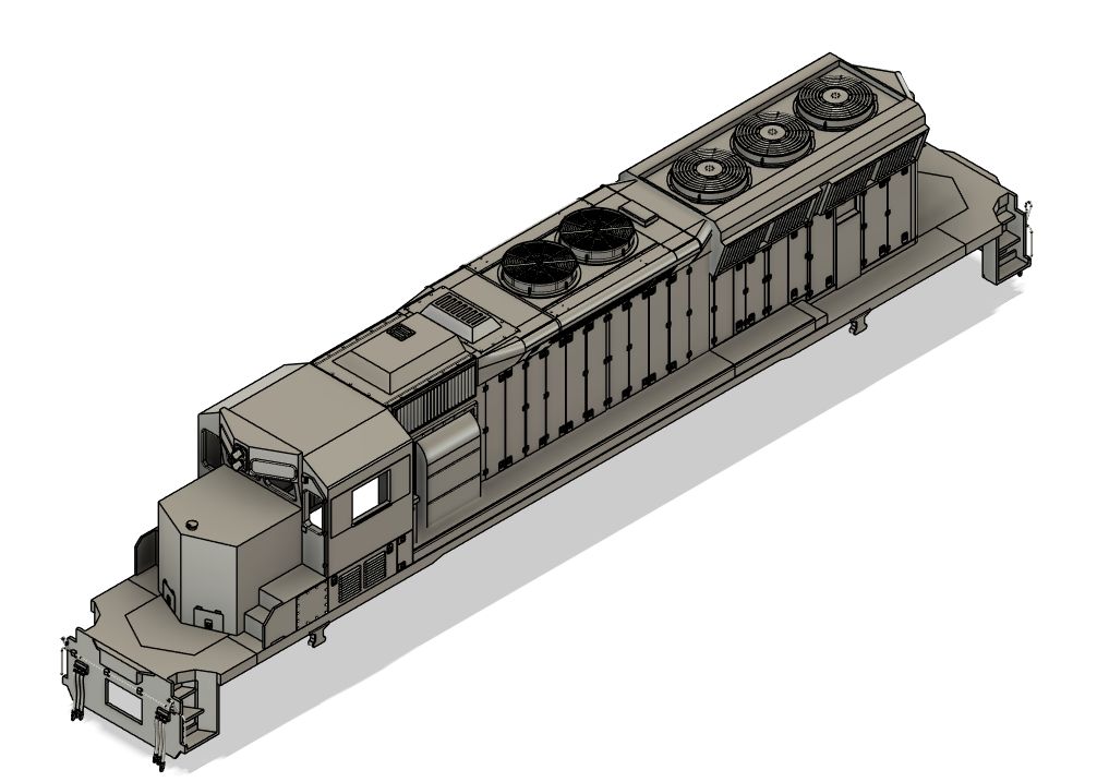 N Scale Norfolk Southern SD33ECO Locomotive Shell