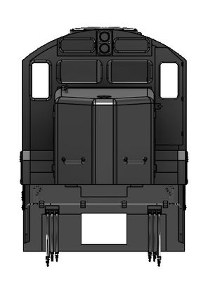 N Scale EMD SD18 Chop Nose Non-Dynamic Locomotive Shell