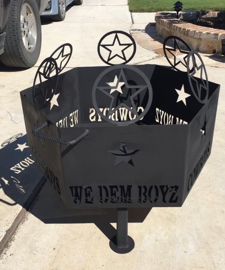 Dallas cowboys fire pit