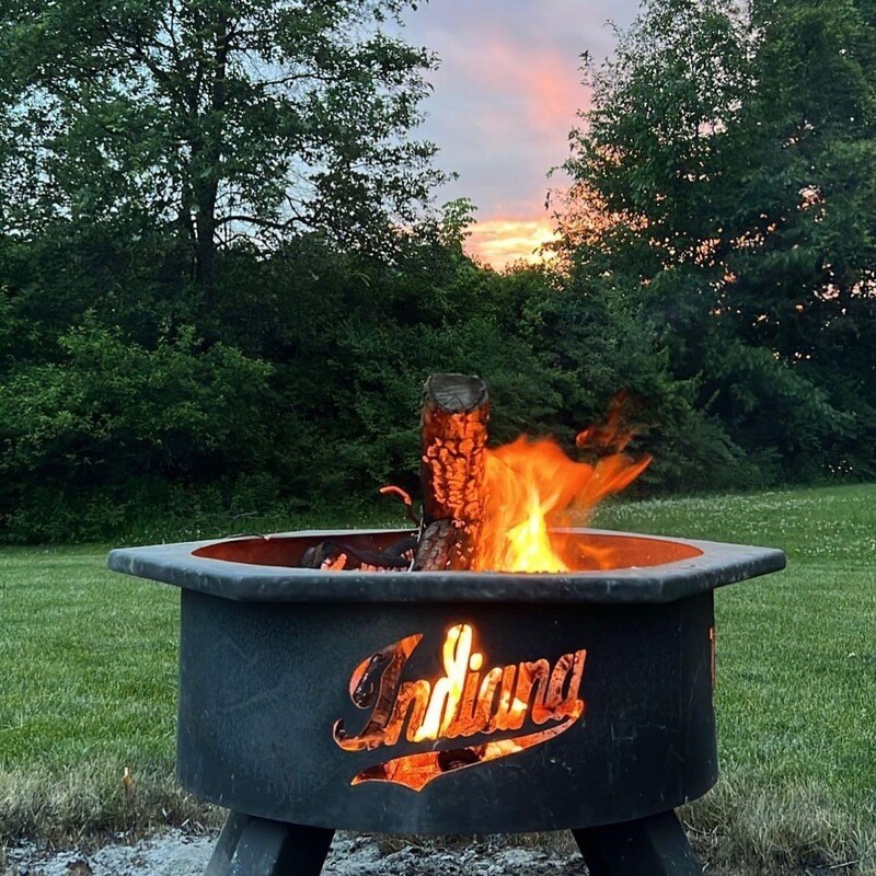 Indiana Hoosier fire pit