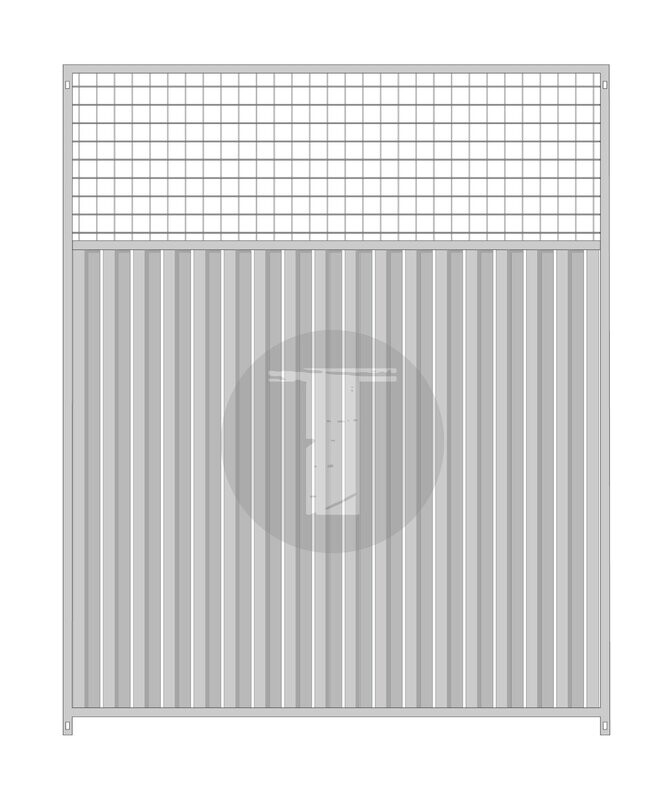 3/4 Windschutz Gitterelement 5x5 cm - 184 cm hoch 3/4 Windschutz Gitterelement 5x5 cm - 184 cm hoch