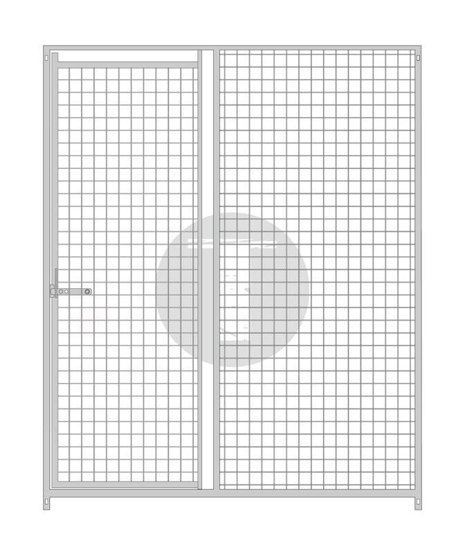 Gitterelement Tür links 5 x 5 cm - 184 cm hoch Gitterelement Tür links 5 x 5 cm - 184 cm hoch