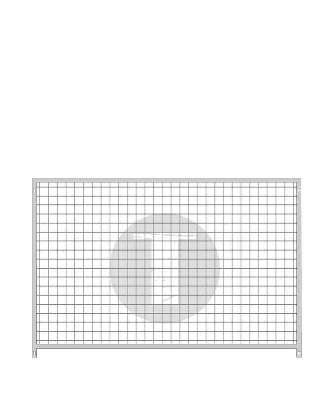 Welpenzwinger Gitterelement ohne Tür 5x5 cm - 100 cm hoch
