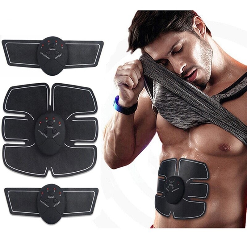 Muscle Stimulator EMS Wireless ABS Abdominal Muscle Trainer Toner Body Fitness Hip Trainer Shaping Patch Sliming Trainer Unisex