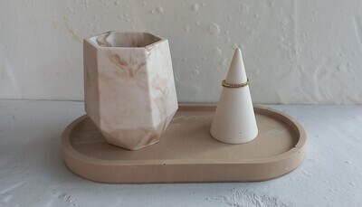 Nude Marble Holder