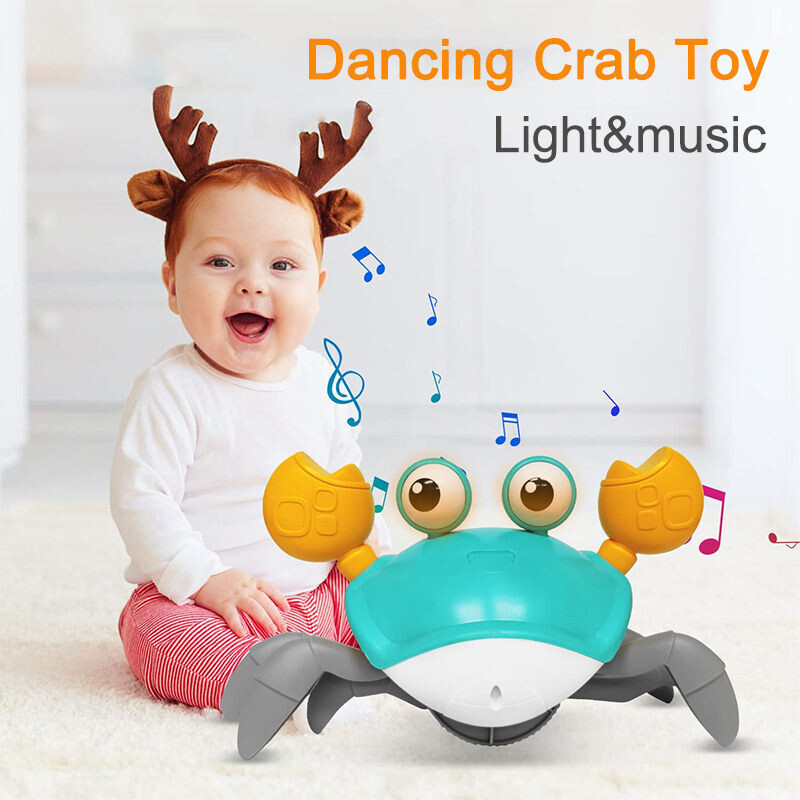 Crab Induction Escape Children&#39;s Electric Toy Rechargeable Luminous
