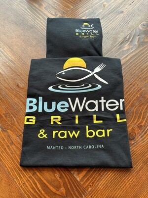 Blue water Logo Black