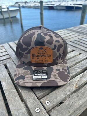 Old Skool Camo Leather Patch Hat
