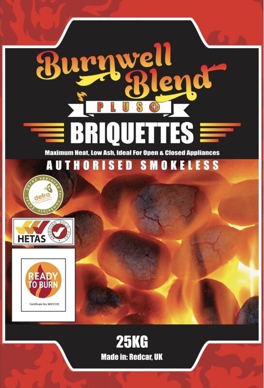Burnwell Blend PLUS+ Premium Smokeless Briquettes