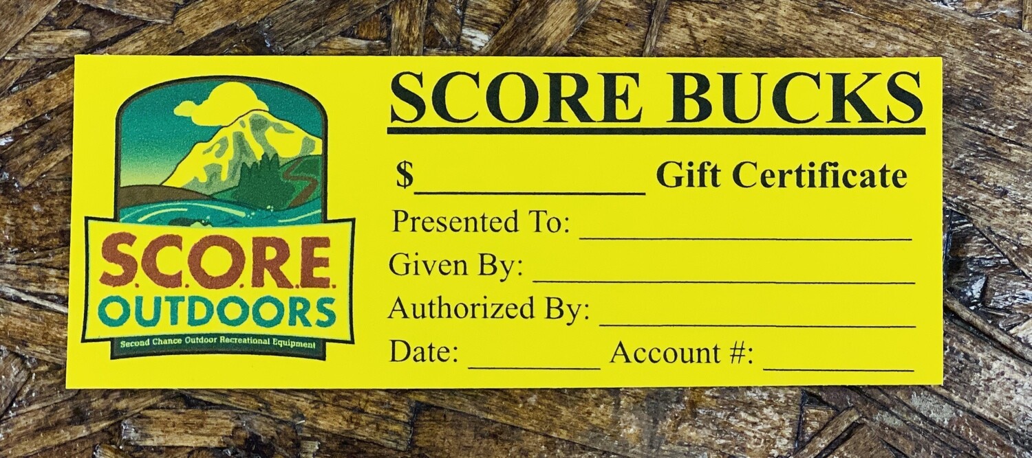 SCORE Outdoors Gift Cards