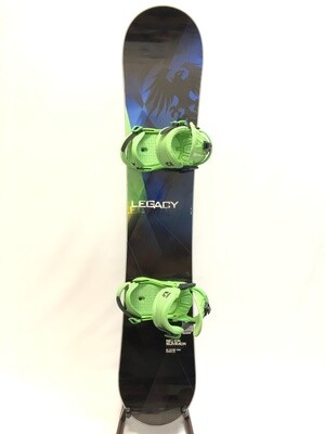 156cm Never Summer Legacy NS Factory Built Snowboard with Union Force Bindings