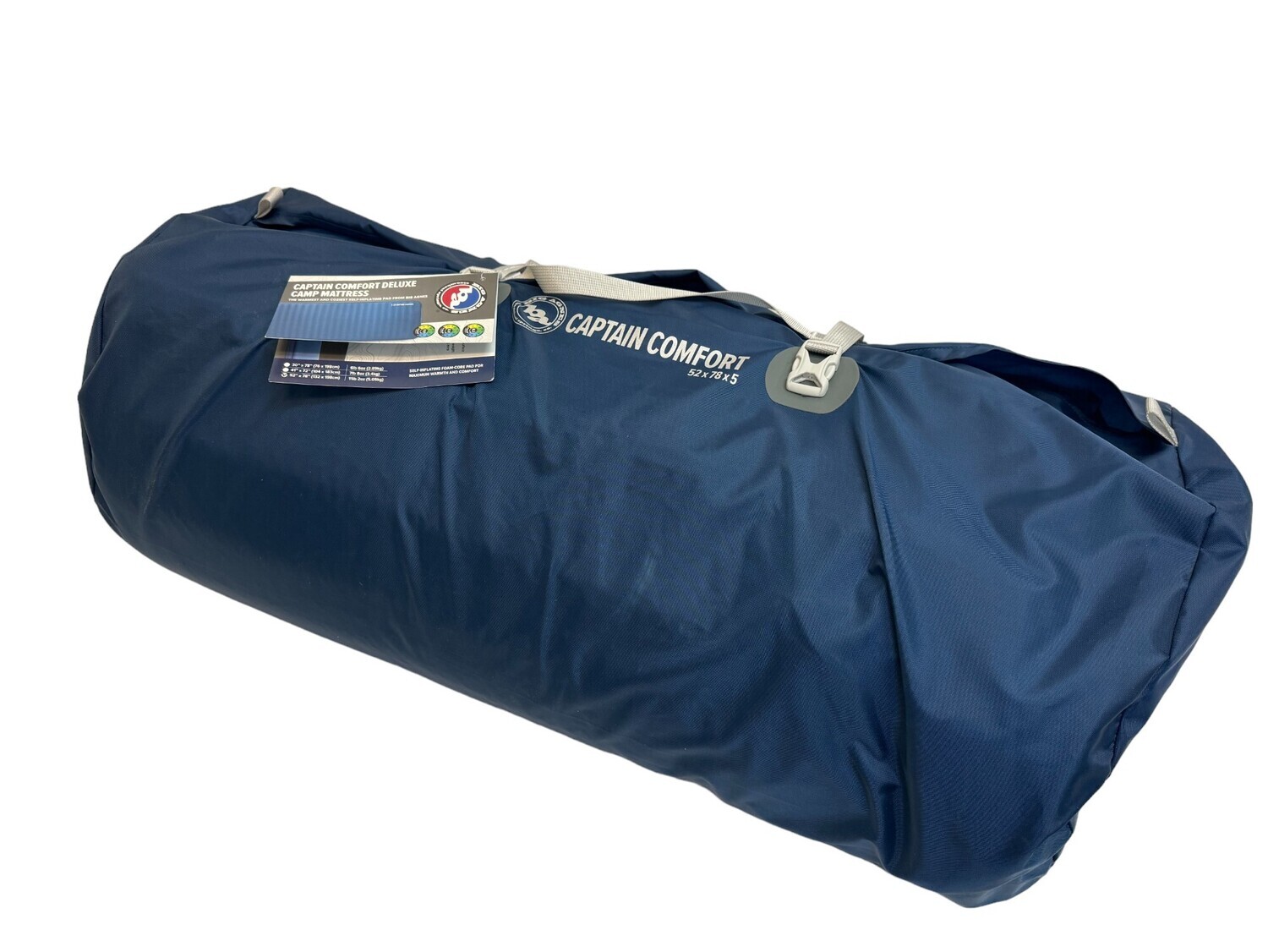 Big Agnes Captain Comfort Deluxe 52x78 Camping Air Pad