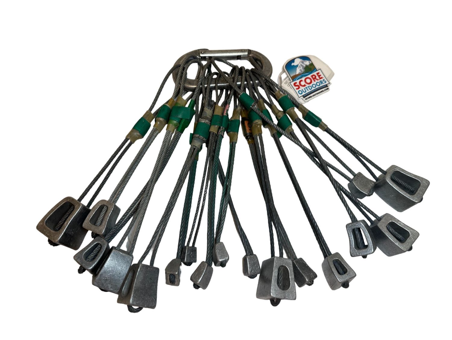 Set of 17 Climbing Nuts & Carabiner Set of 17 Climbing Nuts & Carabiner
