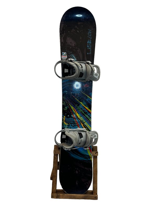 157cm Lib Tech Lib Attack Banana Snowboard with Burton Cartel Bindings