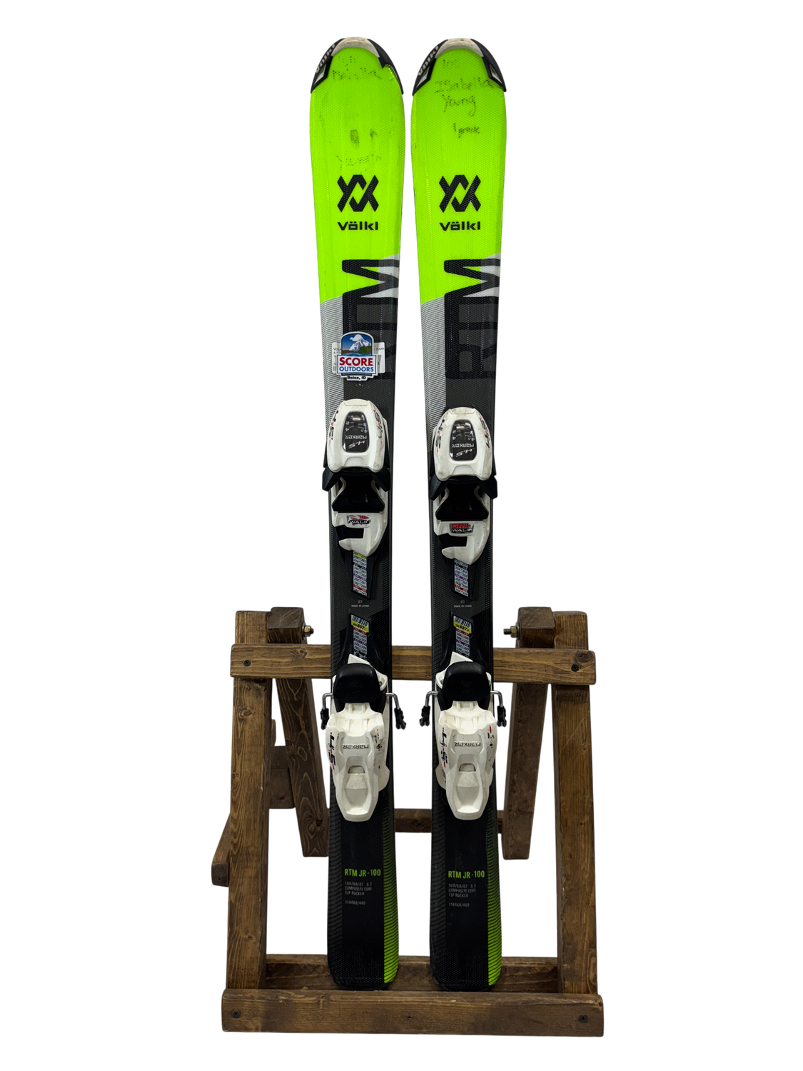 100cm Volkl RTM JR-100 Skis W/ Marker 4.5 Bindings 100cm Volkl RTM JR-100 Skis W/ Marker 4.5 Bindings
