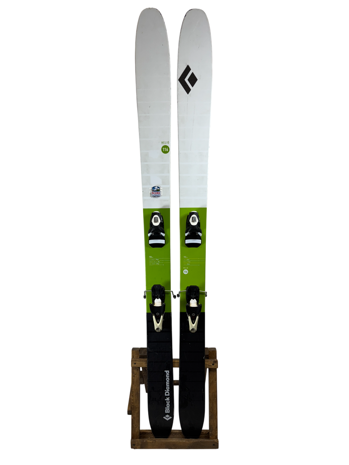 186cm Black Diamond Helio 116 Skis W/ Rossignol Axium 12 Bindings 186cm Black Diamond Helio 116 Skis W/ Rossignol Axium 12 Bindings