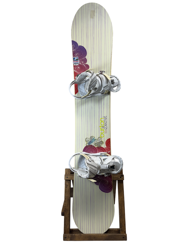 154cm Burton Secret Snowboard W/ Burton Stiletto Bindings