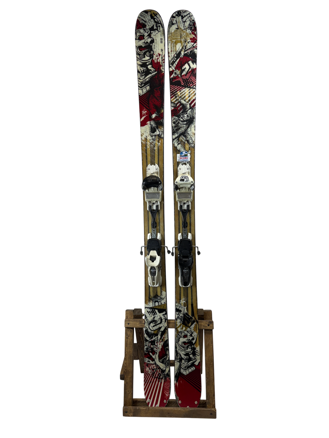 169cm K2 Kung Fujas Skis w/ Marker Griffon Bindings