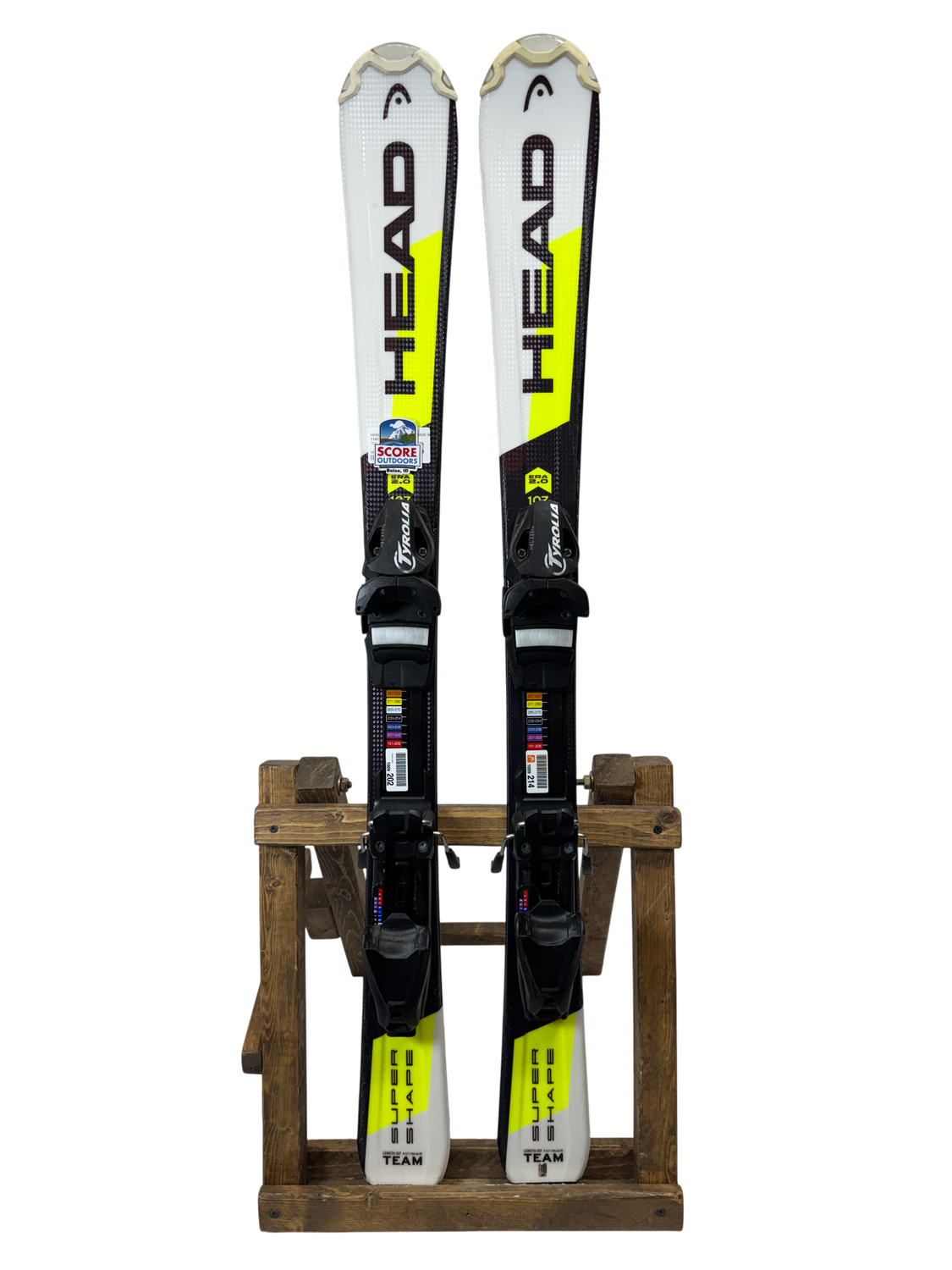 107cm Head Super Shape Team Skis w/ Tyrolia Sympro 4.5 Bindings 107cm Head Super Shape Team Skis w/ Tyrolia Sympro 4.5 Bindings