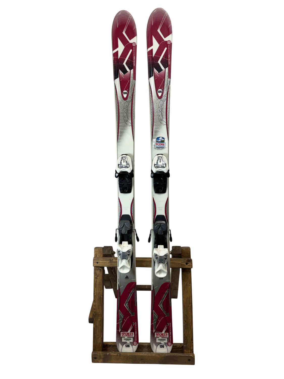 136cm K2 Indy Skis W/ Marker 4.5 Bindings 136cm K2 Indy Skis W/ Marker 4.5 Bindings
