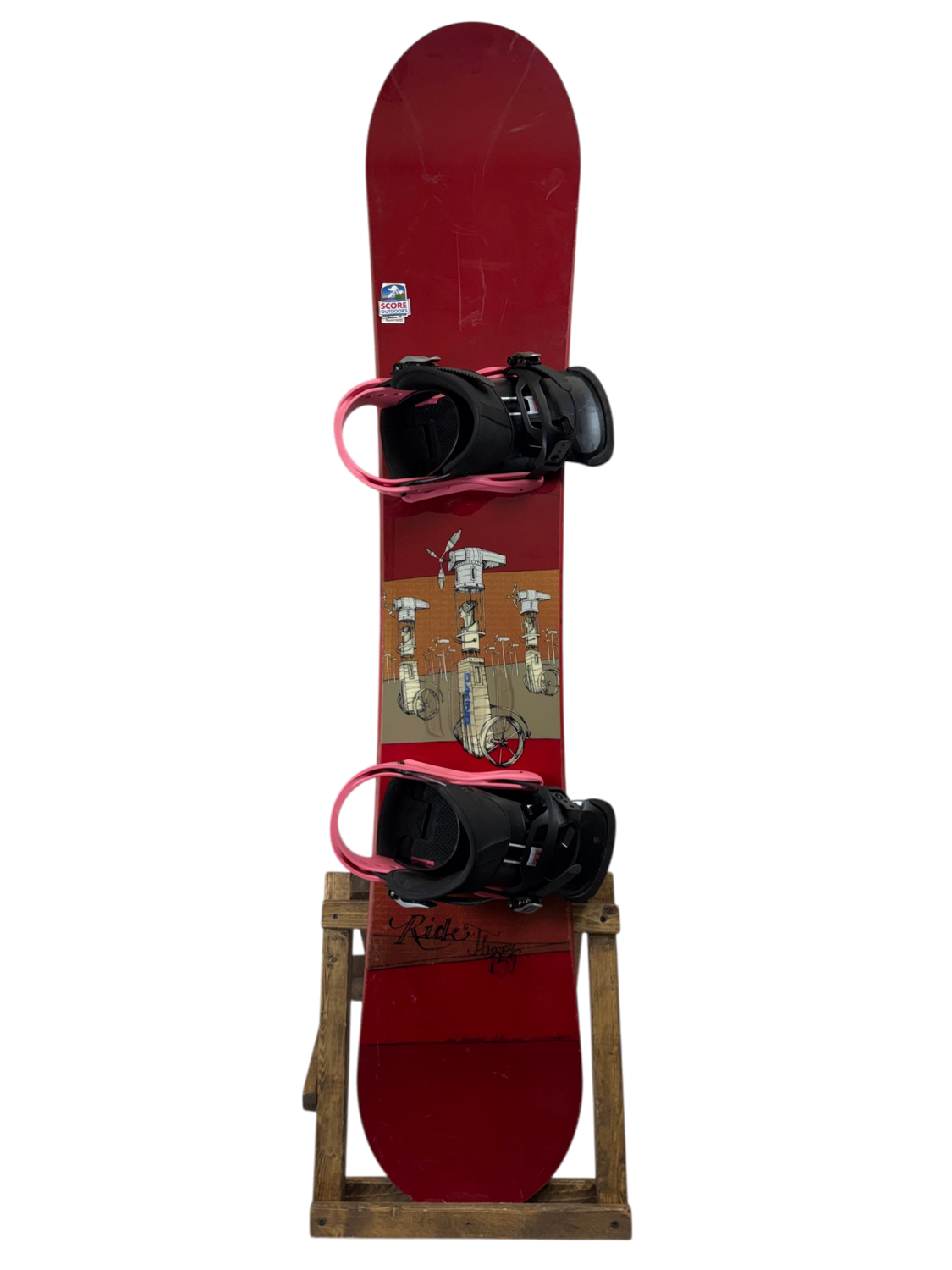 159cm Ride Theory Snowboard W/ Burton Freestyle Bindings 159cm Ride Theory Snowboard W/ Burton Freestyle Bindings