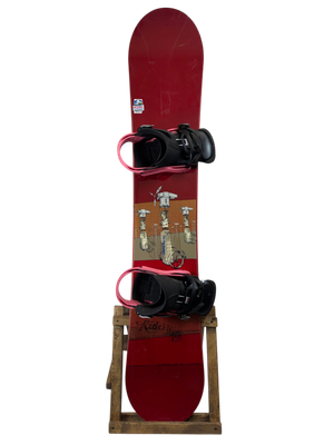 159cm Ride Theory Snowboard W/ Burton Freestyle Bindings 159cm Ride Theory Snowboard W/ Burton Freestyle Bindings