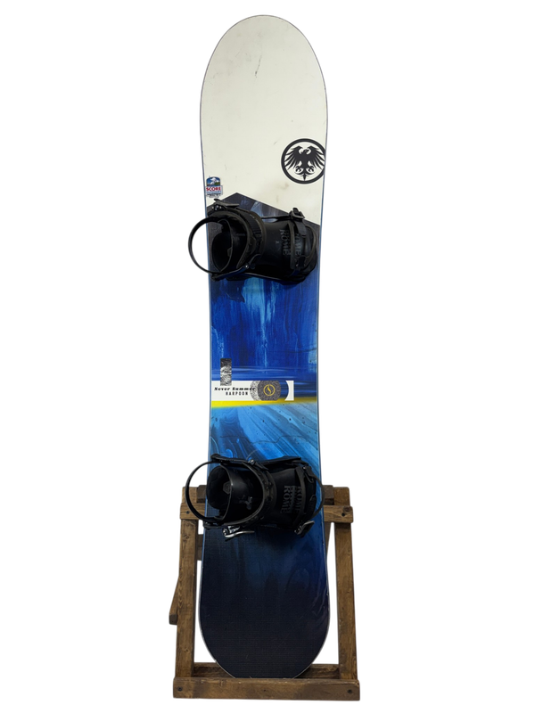 156cm Never Summer Harpoon Snowboard W/ Rome 390 Boss Bindings