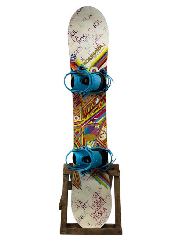 148cm Rossignol Tesla Snowboard W/ Chamonix Voza Bindings