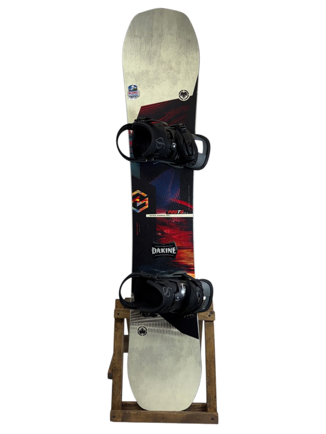 153cm Never Summer Proto Type 2 Snowboard w/ Burton Cartel Bindings 153cm Never Summer Proto Type 2 Snowboard w/ Burton Cartel Bindings