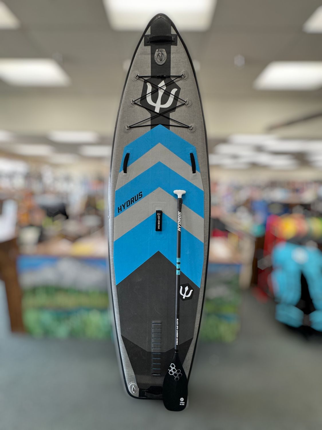 9'8 9'8" Hydrus Axis 98 Whitewater/River Inflatable Paddle Board W/ Paddle