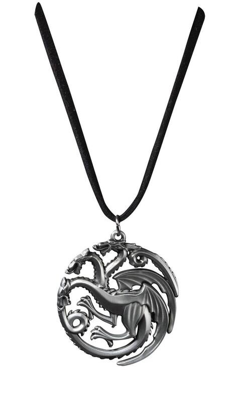 Game of Thrones pendentif avec lanière Targaryen Sigil Costume