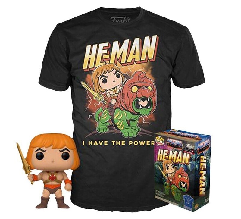 set figurine POP et T-Shirt He-Man