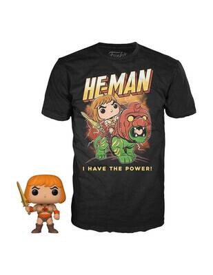 set figurine POP et T-Shirt He-Man