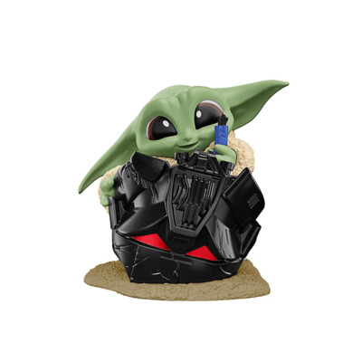 Figurine Grogu Star Wars Bounty Collection Serie 5 Helmet Hijinks