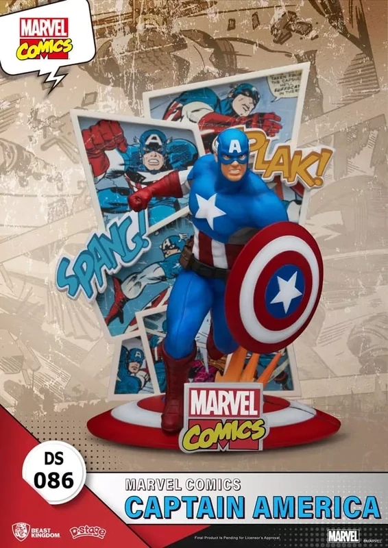 Marvel Comics diorama PVC D-Stage Captain America 16 cm