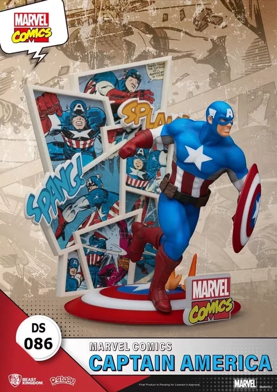 Marvel Comics diorama PVC D-Stage Captain America 16 cm - Beast Kingdom Toys