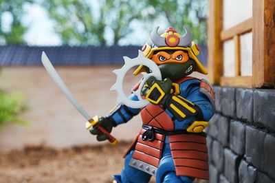 Tortues Ninja Cartoon - Pack de 2 figurines Space Adventure &amp; Samurai Turtles - 18 cm
