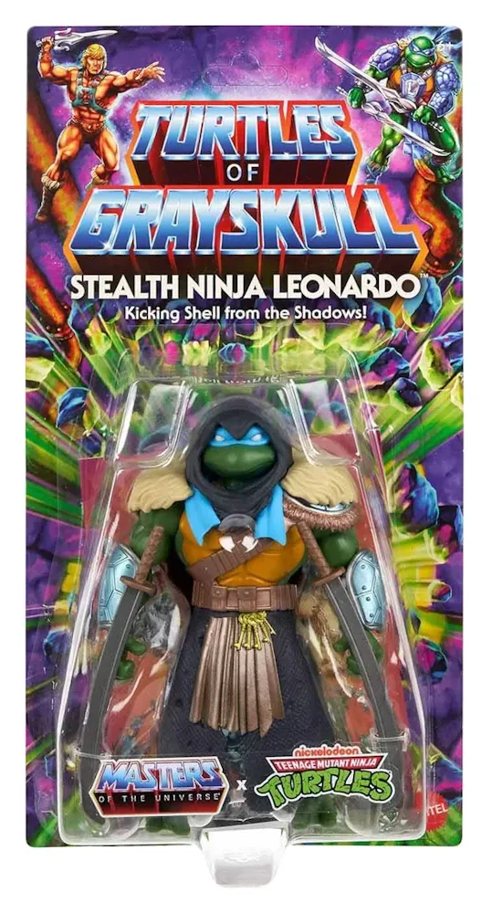MOTU x TMNT: Turtles of Grayskull Figurine Stealth Armor Leonardo 14 cm