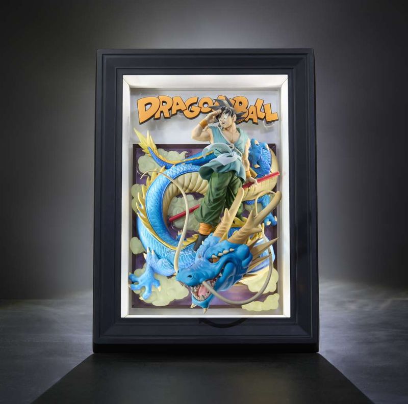 Dragon Ball - Cadre 3D Son Goku &amp; Dragon Tamashii Art - Tamashii Nations